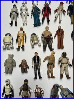 Vintage Star Wars Lot Action Figures Original Collection Toy Over 60 Plus Extras