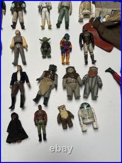 Vintage Star Wars Lot Action Figures Original Collection Toy Over 60 Plus Extras