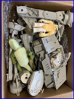 Vintage Star Wars Toy Lot At-At, At-St, Hoth, And Figures