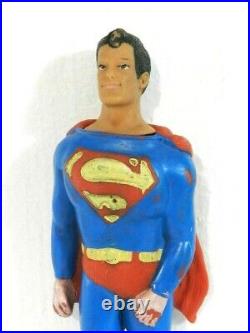 Vintage Superman Rubber 1979 Comics Action Figure Toy Doll