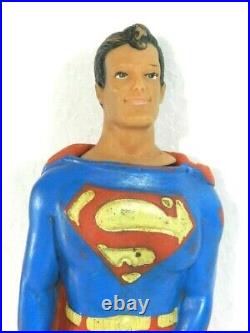 Vintage Superman Rubber 1979 Comics Action Figure Toy Doll