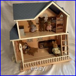 Vintage Sylvanian MAPLE TOWN House Post Office withFurniture, Figures