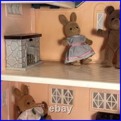 Vintage Sylvanian MAPLE TOWN House Post Office withFurniture, Figures