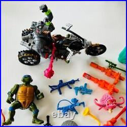 Vintage TMNT 80s/90s Action Figure Toy Lot Accessories Weapon Rocksteady Chopper