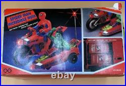 Vintage Tam Toys Spider-man And Hulk Motorized Motorcycle From 1976