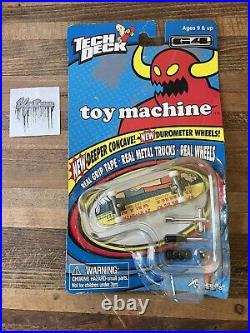 Vintage Tech Deck Kerry Getz Toy Machine Fingerboard Skateboard Toy Lay Around