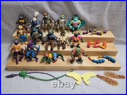 Vintage Teenage Mutant Ninja Turtles Technodrome Sewer Lair Figure Mixed Toy Lot