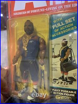 Vintage The A-Team B. A. Baracus Mr T Action Figure Galoob 1983 Carded Toy