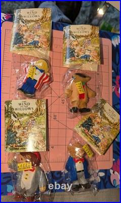 Vintage The Wind In The Willows Toys Figures Eisen Durwood Co New Lot 4 1982