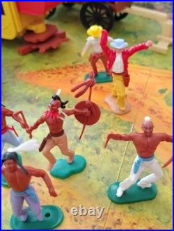 Vintage Timpo Frontier Trail Blazers Town Set