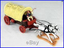 Vintage Timpo Wild West Action Cowboy with Carriage and Horses Complete Set