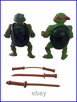 Vintage Tmnt 1988 RARE SOFT HEADS Toy Lot All 4 Turtles And Accessories Bundle