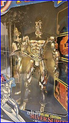 Vintage Toy Biz Deluxe Edition 10 Inch Silver Surfer, Venom & Hobgoblin Figures