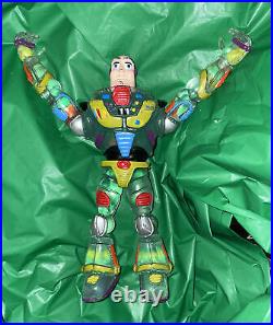 Vintage Toy Story Buzz Lightyear Amazing Ko Knock Off Thick Heavy Figure Read