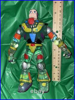 Vintage Toy Story Buzz Lightyear Amazing Ko Knock Off Thick Heavy Figure Read