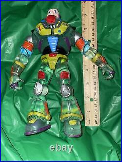 Vintage Toy Story Buzz Lightyear Amazing Ko Knock Off Thick Heavy Figure Read