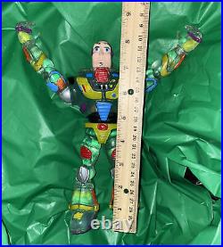 Vintage Toy Story Buzz Lightyear Amazing Ko Knock Off Thick Heavy Figure Read