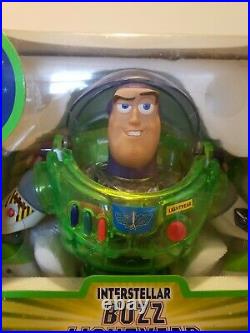 Vintage Toy Story Interstellar Buzz Lightyear Green Talking Action Figure NIB
