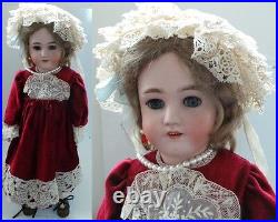 Vintage Toys Rebecca Antique Bisque Doll Approx. 24 Inches High