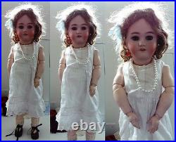 Vintage Toys Rebecca Antique Bisque Doll Approx. 24 Inches High