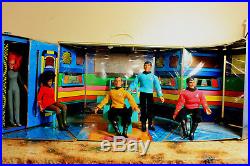 Vintage Toys Star Trek Toys 1976 Mego 8 Scale Action 5 Figure Playset Lot