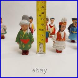 Vintage USSR 15 Soviet Republics Friendship Set x15 Plastic Doll Toy Figurines Vintage USSR 15 Soviet Republics Friendship Set x15 Plastic Doll Toy Figurines