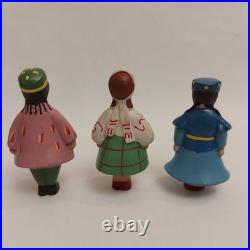 Vintage USSR 15 Soviet Republics Friendship Set x15 Plastic Doll Toy Figurines