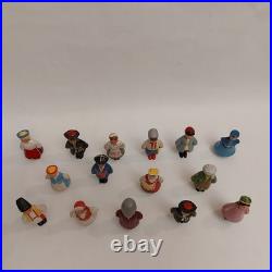 Vintage USSR 15 Soviet Republics Friendship Set x15 Plastic Doll Toy Figurines