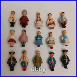 Vintage USSR 15 Soviet Republics Friendship Set x15 Plastic Doll Toy Figurines Vintage USSR 15 Soviet Republics Friendship Set x15 Plastic Doll Toy Figurines
