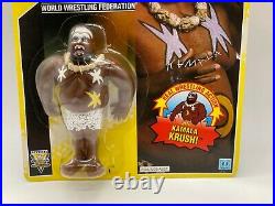 Vintage WWF Hasbro KAMALA Series 7 MOC 1992 Wrestling Toy Action Figure