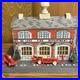 Vintage Wood De Luxe Fire Department Play Set with Vehicles, Figures & Trees