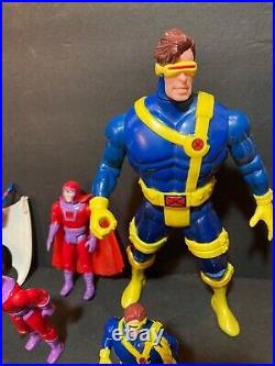 Vintage X-MEN Action Figures Toy Biz Lot 1990s Rare Deadpool + Cake Toppers
