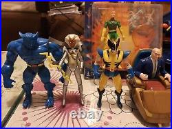 Vintage X-men action figures 90s lot Marvel Nine characters total Toy Biz Ltd