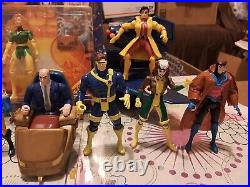 Vintage X-men action figures 90s lot Marvel Nine characters total Toy Biz Ltd