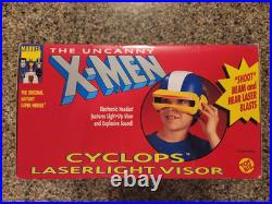 Vintage and Rare 1991 Toy Biz X-Men Cyclops Laser Light Visor boxed MIB BOXED
