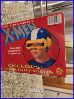 Vintage and Rare 1991 Toy Biz X-Men Cyclops Laser Light Visor boxed MIB BOXED