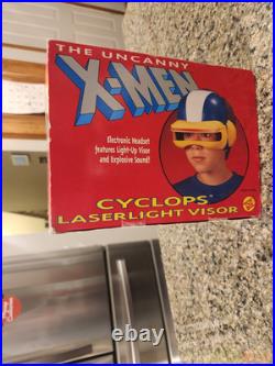 Vintage and Rare 1991 Toy Biz X-Men Cyclops Laser Light Visor boxed MIB BOXED