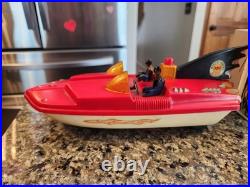Vintage and Rare Bichi 1966 BATMAN BATBOAT Battery Operated MIB Argentina WORKS