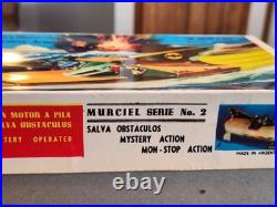 Vintage and Rare Bichi 1966 BATMAN BATBOAT Battery Operated MIB Argentina WORKS