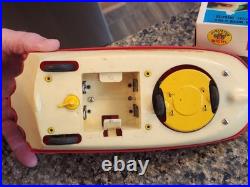 Vintage and Rare Bichi 1966 BATMAN BATBOAT Battery Operated MIB Argentina WORKS