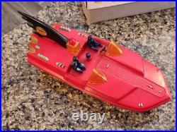 Vintage and Rare Bichi 1966 BATMAN BATBOAT Battery Operated MIB Argentina WORKS