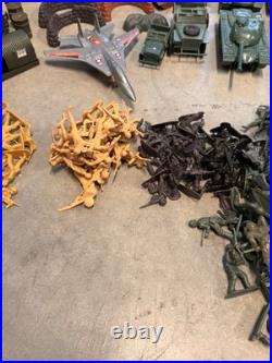 Vintage army men 4 pounds tanks Military Gear Flags Bunkers Barracks Toy Solider