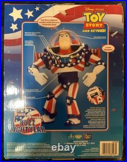 Vintage buzz lightyear action figure Stars And Stripes Unopened In Box USA