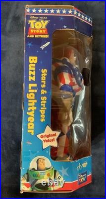Vintage buzz lightyear action figure Stars And Stripes Unopened In Box USA