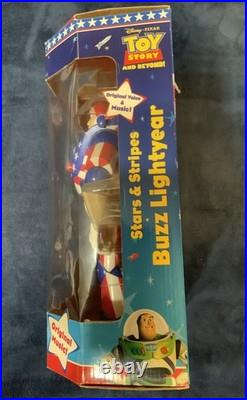Vintage buzz lightyear action figure Stars And Stripes Unopened In Box USA