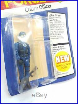 Vintage gi joe action force COBRA ENEMY OFFICER toy figure moc HASBRO rare