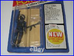 Vintage gi joe action force COBRA OFFICER toy figure moc unpunched HASBRO rare
