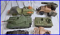 Vintage gi joe vehicle lot 1980 7 Ct Tanks Jeep More Incomplete