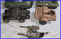 Vintage gi joe vehicle lot 1980 7 Ct Tanks Jeep More Incomplete