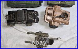 Vintage gi joe vehicle lot 1980 7 Ct Tanks Jeep More Incomplete